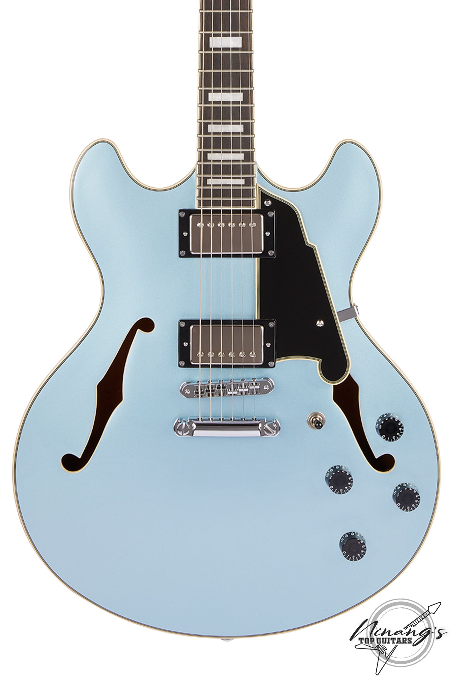 D'Angelico Premier DC Boardwalk Iced Blue Metallic