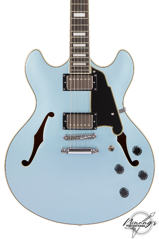 D'Angelico Premier DC Boardwalk Iced Blue Metallic